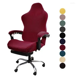 Pokrywa krzesła 1 Zestaw gier spandex fotela biurowego elastyczne krzesła komputerowe Ochract