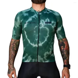 Racingjackor Cadence 2022 Cycling Jersey Mens Short Sleeve Desing Breattable Polyester Quick Dry Bicycle Clothing