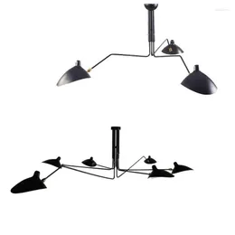 Подвесные лампы скандинавский дизайн Dawn Spider люстра освещение для гостиной декор Swing Arm Industrial Survension Luminaire