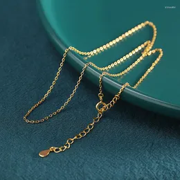 Цепочки SA Silververage Chain Соответствие S925 Серебряные ювелирные украшения аксессуары изящное ожерелье o Ожерелье дикие ключицы ожерелья