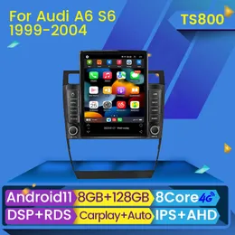 Android 11 Car DVD Radio Player for Audi A6 C5 1997-2004 S6 1999-2004 RS6 2002-2006 GPS Auto Carplay IPS BT No DVD