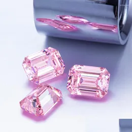Outros Zanhao Emerald Cut Factory Preço por atacado Diamante simant rosa diamante solto pedra preciosa Outros outros brit22 dh8ev