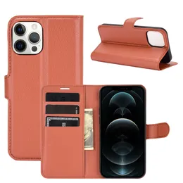 iPhone 15 15 14 13 12 11 Mini Plus Max X XR XS 8 7 Lychee Litchi Wallet Case Leather withカードスロットの電話ケース