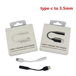 Tipo-C USB-C macho para cabo de fone de ouvido de 3,5 mm Adaptador AUX áudio fêmea Jack para Samsung note 10 20 plus