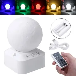 Luci notturne Luce lunare Rumore bianco Macchina per dormire con cavo di alimentazione USB Sollievo dall'ansia da stress per bambini 7 colori Mini formato