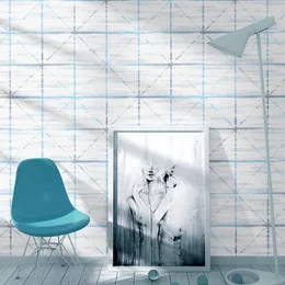 Tapety nordyckie geometryczne siatki 3D papiery ścienne Roll ins Scottish Wallpaper Non Tleved for Living Pokój Tła sypialnia Papel Pintado