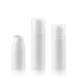 5ml/10ml/15ml beyaz plastik boş havasız pompa şişeleri toptan vakum basınçlı losyon şişesi kozmetik konteyner SN763
