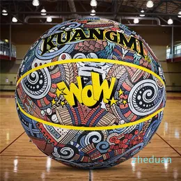 Cool Basketball Ball Eard odporna na 7. betonowy betonowy betonowy kwiat dorosły autentyczny pu