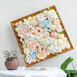 Decorative Flowers Home Room Decor Wedding Decoration Artificial Flower Ornaments Wall Nordic Indoor Po Creative Gifts