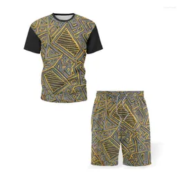 Men's Tracksuits Tracksuit Man Shorts Summer Summer Men's Cropted Fashion Tshirt Sportsual Ternos Sportswear Mens Clothing