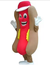 Factory direct sale Adult Professional Deluxe Hot Dog No Mustard Mascot Costume Mask Fastfood with