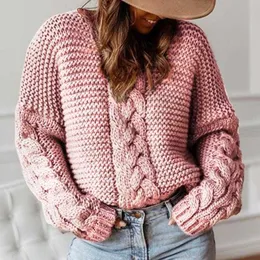 Women's Sweaters Shujin Women Solid o Neck Pullovers Knitted Autumn Winter Clothing Pullover Jumper Pull Femme Hiver Truien Dames