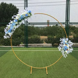 Decoração de festa 2.5m Big Circle Wedding Arch Background Background Padreht Border Flower Door Rack Balloon