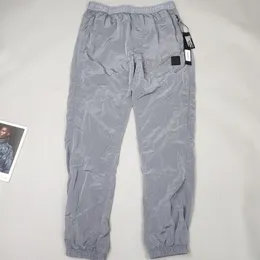 Pantaloni topstoney da uomo di marca 19FW pantalone da tuta in nylon metallico standard ricamato classico taglia M-2xl