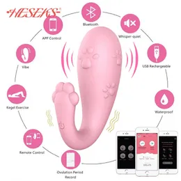 Kosmetyki inteligentna aplikacja wibrator bluetooth seksowna zabawka dla kobiety zdalne sterowanie mała potwora łechtaczka g-punkt stymulator pochwy masażer