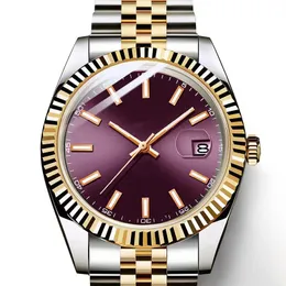 Relógio de luxo para homens Movimento mecânico automático perpétuo cristal 904l data automática 41mm Resistente à água Cristal de safira dourado Relógios de pulso luxuosos 36mm