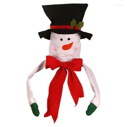 Christmas Decorations Tree Topper Home Outdoor Decoration Gift Big Cover Snowman Santa Claus Hat Ornament