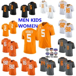 Amerikan Kolej Futbolu Kıyafeti NCAA Tennessee Gönüllüleri 5 Hendon Hooker Jersey 2 Jabari Small Reggie White Peyton Manning Alvin Kamara Eric Berry Jalin Hyatt Jayle