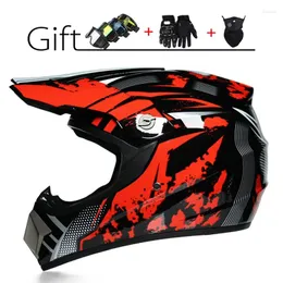 Motorcykelhjälmar 3 Gift Sport Motocross Hjälm Off-road ATV Racing Casco Casco Capacetes