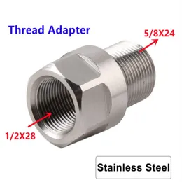 Adapter gwintowany ze stali nierdzewnej 1/2-28 M14x1 M15x1 do 5/8-24 Urządzenie wylotowe hjh