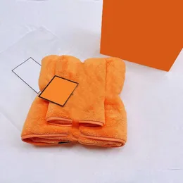 Towel 6Color 2Pcs/Set Luxury Designer Letters Face Towel H Letter Coral Fleece Absorbent Adt Household Bath Towels Travel Sport Cam Dhsyl