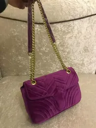 Projektant-Marmont torby aksamitne torebki damskie znane marki torba na ramię Sylvie projektant luksusowe torebki torebki łańcuszek moda torba crossbody z