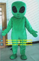 Cool Green pozaziestrowy obcy kostium Mascot Extaternie inteligentne istoty spodek z dużymi czarnymi oczami nr 5965