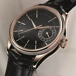 Heiße Herrenuhren 39 mm automatische mechanische Uhr Schwarze Cellini-Keramik-Saphir-Armbanduhr Super leuchtendes Montre de Luxe