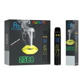Trevlig kvalitet Randm Babe 2500 Puffs Disponibla Vape Pods Device Kits E Cigarett 1100mAh Batteri Förfylld 6ml förångare 16 färger