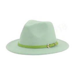 Hüte für Frauen Männer Fedora Caps Soild Farbe Luxus Formale Panama Hut Breiter Krempe Herbst Winter frauen Hüte Gorras