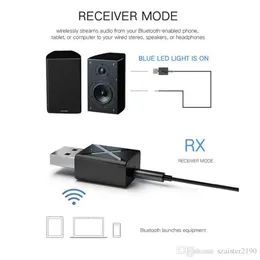 2 IN1 Bluetooth -приемник 3 5 мм Aux 5 0 Adapter для динамика для наушников беспроводной аудио TV219M