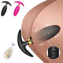 Beauty Items Pilot korek analny wibratory dla kobiet mczyzn Butt Plug masaer prostaty porczny Masturbator zabawki erotyczne dorosych gejw