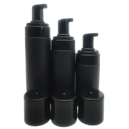 Kunststoff nachfüllbare Reise Schäumer Pumpflasche Body Wash schwarze Seife Schäumpumpen PET DIY flüssige Spülmittel 100 g 150 g 200 g