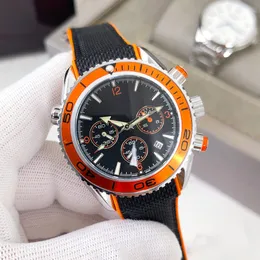 Silikonowy pasek luksus męskie zegarek chronograf top marka projektant zegarek Wristood Wathood Watch for Men's Walentynki Prezent Świąteczny Orologio di Lusso
