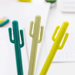 PCs 0,5 mm niedliche Kawaii Plastikgel Stifte Kaktus Ink Pen für Kinder Schreibzeiten School Supplies Schüler Schüler