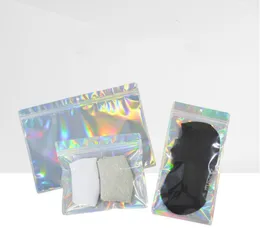 Sacos à prova de cheiro sacos de embalagem de pano cosméticos bolsas de papelão selvagens de papel laser laser laser laser para a festa Favor Favor