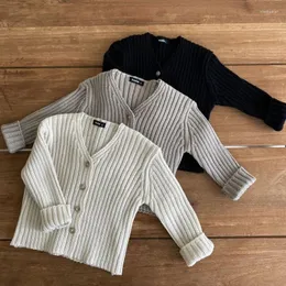 Cardigan Abbigliamento per bambini Maglione monopetto per ragazze Breve stile Ragazzi Cardigan lavorato a maglia Bambina bambino