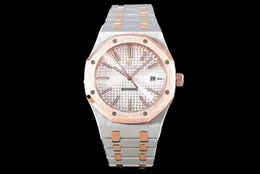 Watch automatic men's mechanical watches 41MM stainless steel perspective lens observation working principle waterproof watch