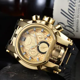 Luksusowa najlepsza marka kwarcowa zegarek moda Masowa wielka wielofunkcyjna 6-pinowa 6-pinowa wodoodporna gumka zegarki gumowe