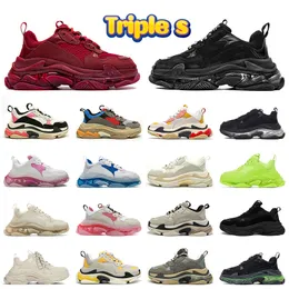 triple s shoes designer boots mens womens luxury fashion full red all black vintage beige white sail lucky green og neon 95s designers platforms sneakers trainers