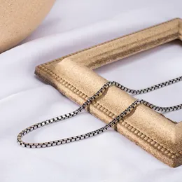 Ketten Altmodische Tai-Silber Halskette Mann 925 Sterling Silber Nacklace Vintage Schmuck Schlüsselbein Kette Anhänger Geschenk für Frauen