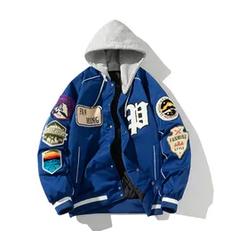 Merkontwerper NASA Heren Dames Vlucht NASA Jassen Unisex Winterjas Bomberjack Honkbal Letterman Varsity College Pilot Air Force oversize 2RY0