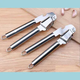 Mills Sell Stainless Steel Garlic Press Kitchen Accessories Gadegts Crush Cooking Vegetable Tools Peeler Crusher Descascador Drop De Dh8Xa