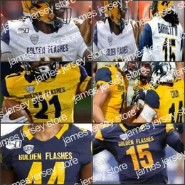 New American College Wear Custom College Kent State Golden Flashes Football Mens Youth Symed NCAA