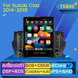 CAR DVD Multimedia Player 2 Din Android 11 Navigation GPS dla Suzuki Alivio Ciaz 2014-2019 Jednostka główna stereo audio bez DVD