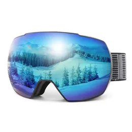 Gogle narciarskie anty-fog Goggs z szybką zmianą NS i zestawem obudowy Snowboardu Ochrony UV400 dla mężczyzn kobiet L221022