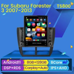 Android 11 Araba DVD Radyo Oyuncusu 2Din Subaru Forester için Başlık 3 SH 2007-2013 Subaru Impreza GH GE Tesla Multimedya Bt