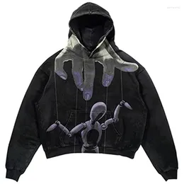 Women's Hoodies Academia Vintage Dark Harajuku Zip Up E-Girl Gothic Grunge Skull Print Sweatshirts Autunm Spring Y2k Aesthetic Coat Tops