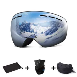 Ski Goggles Goggs Doub katmanları UV Anti-Fog Büyük Maske Gözlükleri İçinde Kar Snowboard Erkek Kadın Gözlükleri L221022
