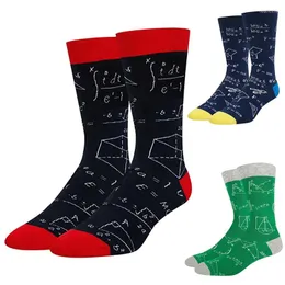 Men's Socks Mens Womens Mathematical Formula Printed Crew Algebra Geometry Abstract Math Casual Funny Novelty Mid Tube Hosiery